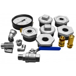 Zbiornik ciśnieniowy pionowy na sprężone powietrze do kompresora 11 BAR 500 L + osprzęt - 