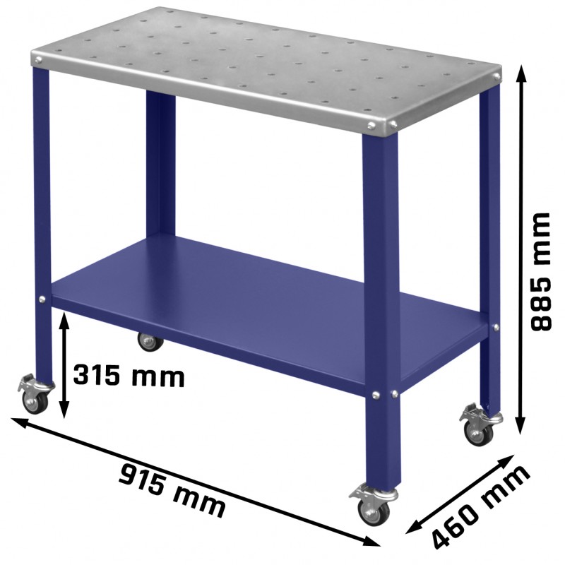 Mobilny stół warsztatowy spawalniczy ślusarski montażowy ST915 (udźwig 540kg) | Producent CORMAK
