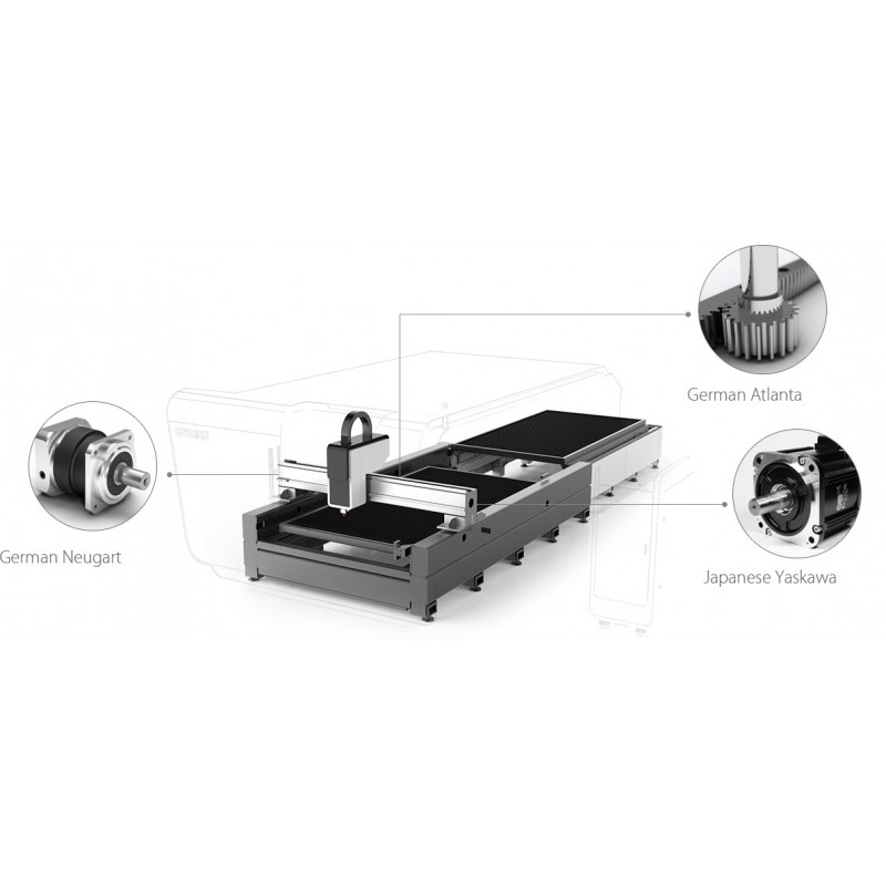 Wielkoformatowy laser światłowodowy FIBER LF12025GH / LF10025GH 20000W