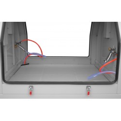 Doppelseitige Sandstrahlkabine CORMAK KDP1200 1200L mit 2 Zyklon-Absauganlagen DC15 - 