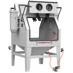 Double-Sided Sandblaster Cabinet 1200L CORMAK KDP1200 + 2× Dust Extractor DC15 - 
