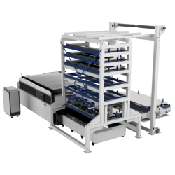 Fibre Laser Cutter CORMAK FIBER LF3015GALW with Automatic Material Storage - 