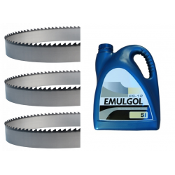 Zestaw startowy: 3 bimetalowe piły taśmowe 27x0,9x2740 + olej emulgulujący ES-12 5L - 