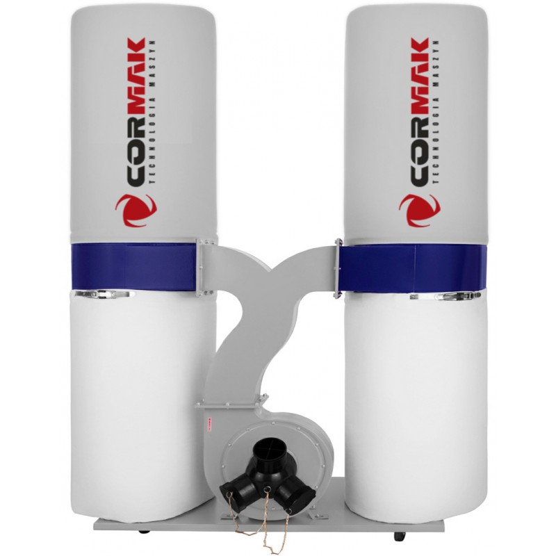 CORMAK FM300S Chip Extractor with Felt Bags