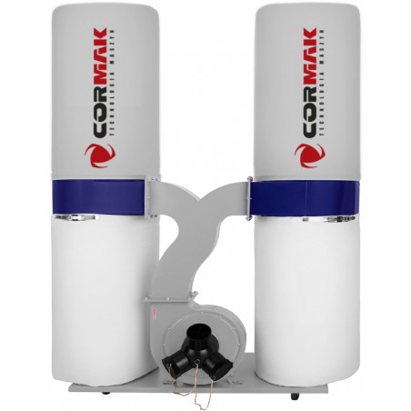 Aspirateur à copeaux CORMAK FM300S 3900 m³/h + sacs en feutre