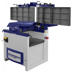 Abricht- und Dickenhobelmaschine CORMAK PT410S mit Spiralwelle + FM300 + Schlauch 3m - 