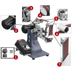 Bandschleifmaschine für Metall CORMAK STU50 - 