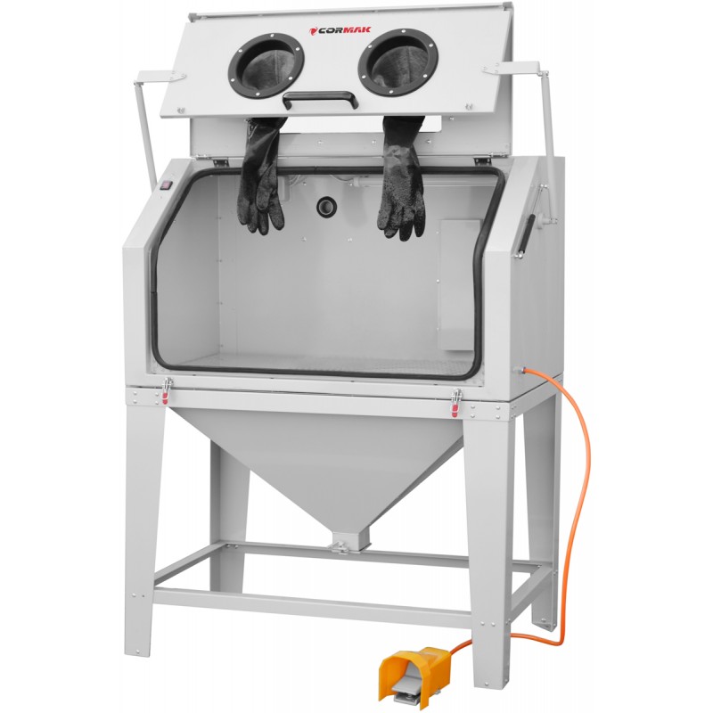 Piaskarka kabinowa 450 L - górne otwarcie KDP450TOP + odciąg DC15