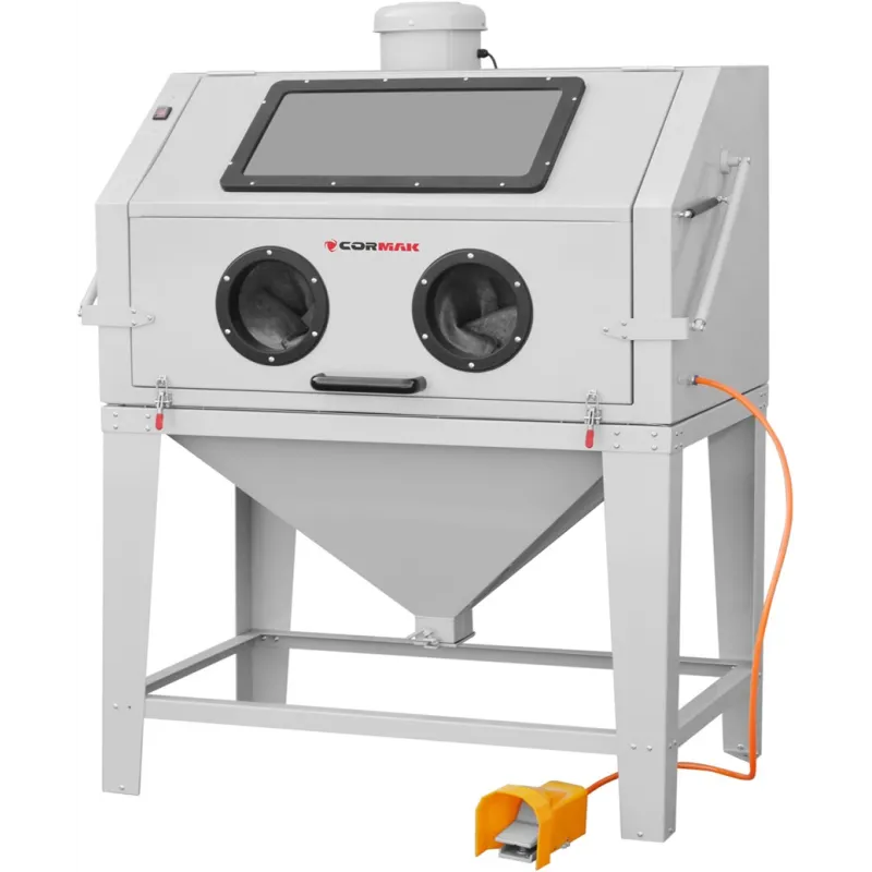Piaskarka kabinowa 450 L - górne otwarcie KDP450TOP + odciąg DC15