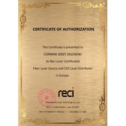 RECI W4 laser tube for CO2 lasers 100W - 130W - 