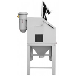 Kabinen-Sandstrahler CORMAK KDP350TOP PLUS 350L mit oberer Öffnung für Profile und Zyklonabscheider DC15 - 