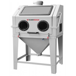 Sandblaster Cabinet 350L Top-Opening for Profiles CORMAK KDP350TOPPLUS + Dust Extractor DC15 - 
