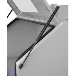Sabbiatrice a cabina 420L con apertura superiore CORMAK KDP420 + aspiratore DC15 - 