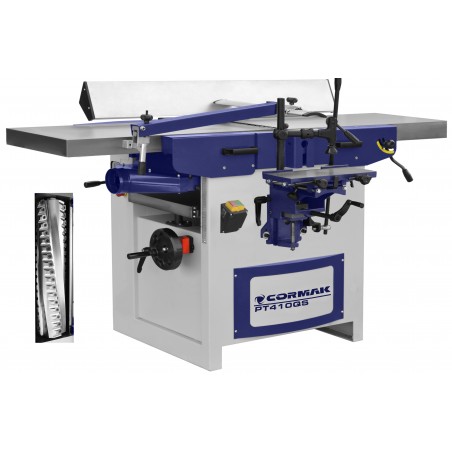 Combiné raboteuse dégauchisseuse CORMAK PT410QS avec arbre en spirale