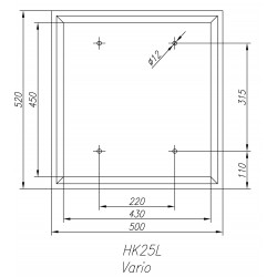 Basamento per fresatrice e trapano CORMAK HK25 - 