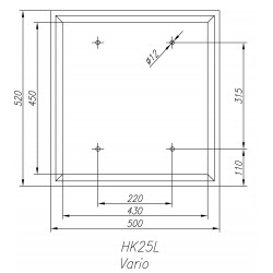 HK-25 Bohr/Fräs-Untergestell - 