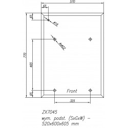 Basamento per fresatrice e trapano CORMAK ZX7045 / ZX7045E / ZX7045E DRO - 