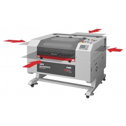 Machine de découpe et de gravure laser 6040Z 600x400 mm 80W - 180W - 