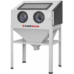 Sandstrahlkabine CORMAK KDP200 220L mit seitlicher Tür und kompletter Ausstattung - 