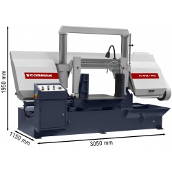Dual-Column Semi-Automatic Metal Bandsaw CORMAK H5070 - 
