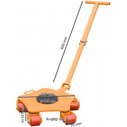 Heavy-Duty Machine Skate CORMAK CRP5T - 