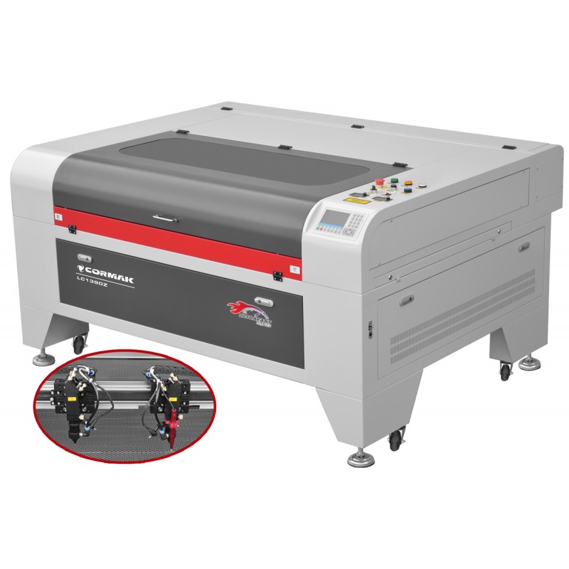 CO₂ Laser Cutter and Engraver CORMAK LC1390ZD2 – Dual Head - 