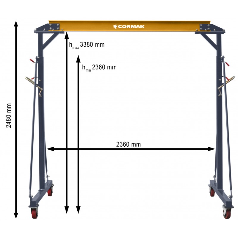 Suwnica bramowa 2 tony PK2 | Producent CORMAK