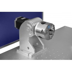 LF20 20W Fiber Laser Marking Machine with a Rotary Chuck 200 x 200 mm - 