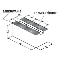 Szczęki miękkie ząbkowane do uchwytów tokarskich - 