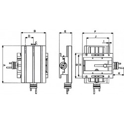 600x240 mm Kreuztisch - 