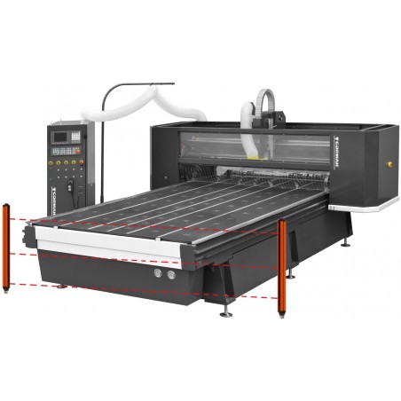 Frezarka CNC CORMAK C2040 IND (2100x4100) + stół hybrydowy