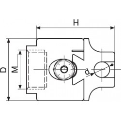 Kit ISO40 pour alésage de trous de 10 à 125 mm - 