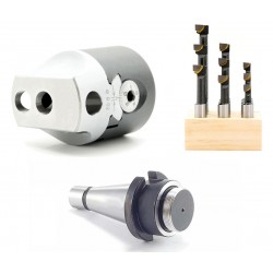 Kit ISO40 pour alésage de trous de 10 à 125 mm - 