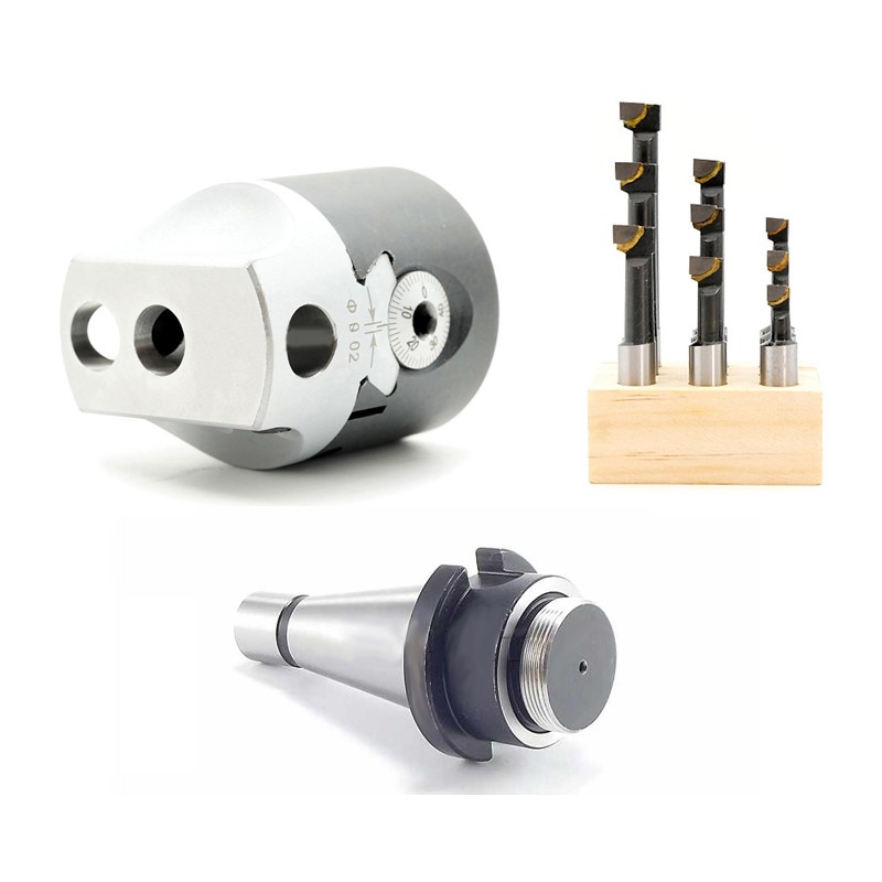 Kit ISO40 pour alésage de trous de 10 à 125 mm - Kit ISO40 pour alésage de trous de 10 à 125 mm -