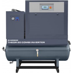 Ensemble THEOR 20 COMBI-500 INVERTER - Compresseur à vis silencieux THEOR 20 INVERTER + Sécheur N20S + Cylindre 500 l - 