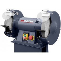 CORMAK M250S industrial double-disc bench grinder with a base - 