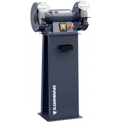 CORMAK M250S industrial double-disc bench grinder with a base - 