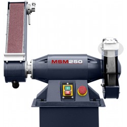 Przemysłowa szlifierka wielofunkcyjna taśmowa tarczowa CORMAK MSM250 z podstawą - 