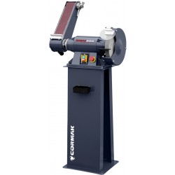 Kombinierte Band- und Scheibenschleifmaschine CORMAK MSM250 mit Untergestell - 