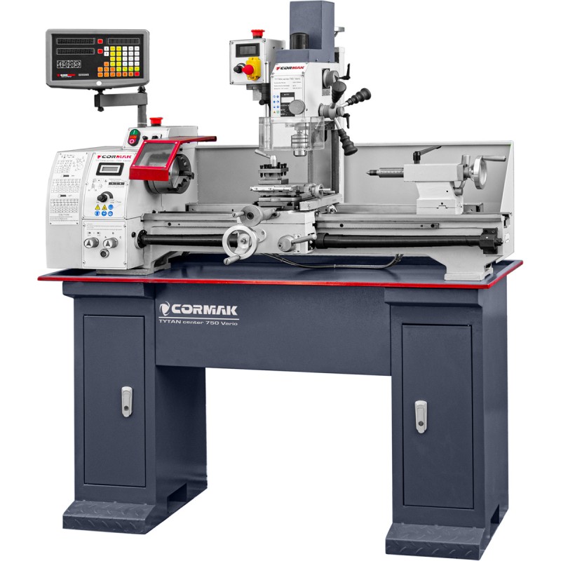 Dreh-Fräsmaschine CORMAK TYTAN Center 750 Vario DRO - Dreh-Fräsmaschine CORMAK TYTAN Center 750 Vario DRO -
