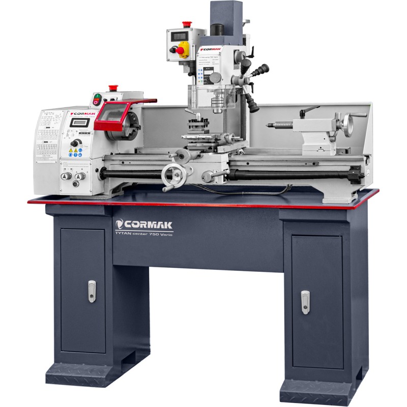 Tour-fraiseuse CORMAK TYTAN Center 750 Vario 230V - Tour-fraiseuse CORMAK TYTAN Center 750 Vario 230V -