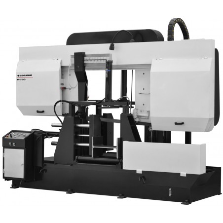 Segatrice a nastro industriale semiautomatica a doppia colonna per metallo CORMAK H700