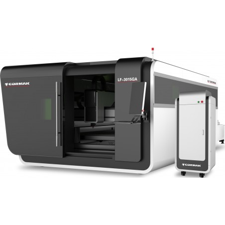 Geschlossene Faserlaser Schneidmaschine CORMAK LF3015GA – 12000W