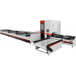 Fibre Laser Cutter for Tubes and Profiles CORMAK FIBER LF60220 with Semi-Automatic Feeder - 