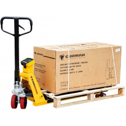 Wózek paletowy z wagą elektroniczną CORMAK SP2500E (udźwig 2500kg) - 