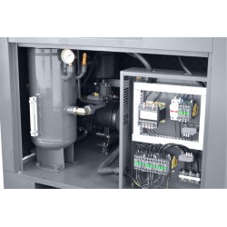 THEOR 30 Kompressorsatz mit Inverter - 22 kW - 3200 l/min. + IZBERG N30S Luftentfeuchter + 1000 l vertikaler Zylinder - Schraubenverdichter THEOR 30
