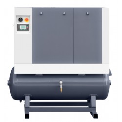 Insieme LUFT 1000 COMPACT Compressore a vite silenzioso + Essiccatore a refrigerazione N10S + Cilindro 500l - 