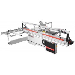 Sliding saw, sliding table saw for wood with scoring saw MJ45-KB-3 + pneumatic clamp - 