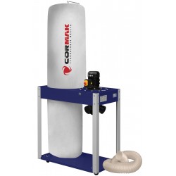 Aspirateur à copeaux CORMAK FM340 230V + tuyau antistatique 3m - 
