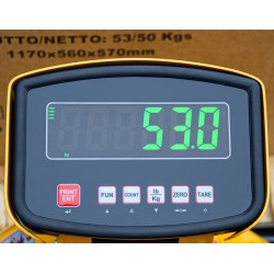 Transpallet con bilancia e stampante CORMAK SP2500 PRINT 2.5 tonnellate - 